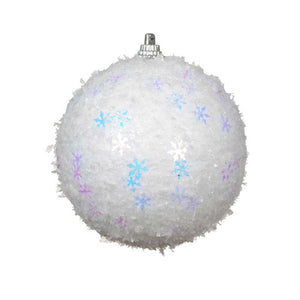 Decoris Polyfoam Bauble with Snowflakes image 1