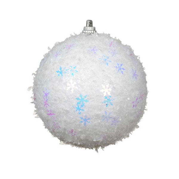 Decoris Polyfoam Bauble with Snowflakes image 1
