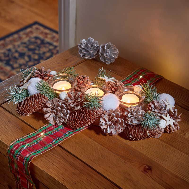 Three Kings FrostPine Candle Holder image 0