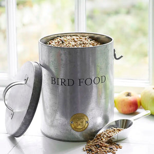Burgon & Ball Sophie Conran Galvanized Bird Food Tin image 1
