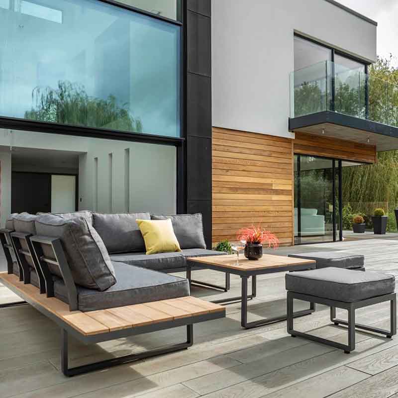 Hartman Singapore Corner Platform Sofa Set with Square Table image 0