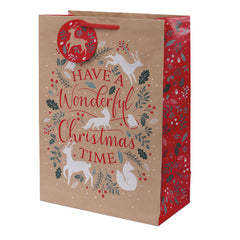 Tom Smith Festive Woodland Large Gift Bag image 0