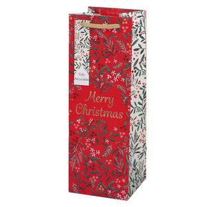 Tom Smith Festive Foliage Bottle Bag image 0