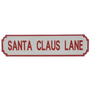 Festive Santa Claus Lane Sign image 0