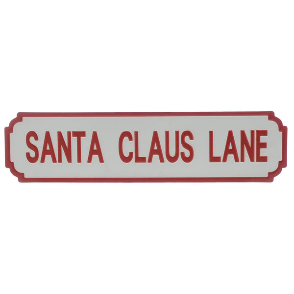 Festive Santa Claus Lane Sign image 0