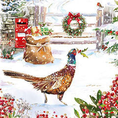 Ling Design Charity Christmas Cards - Christmas Time Pheasant(Pack of 6) image 0