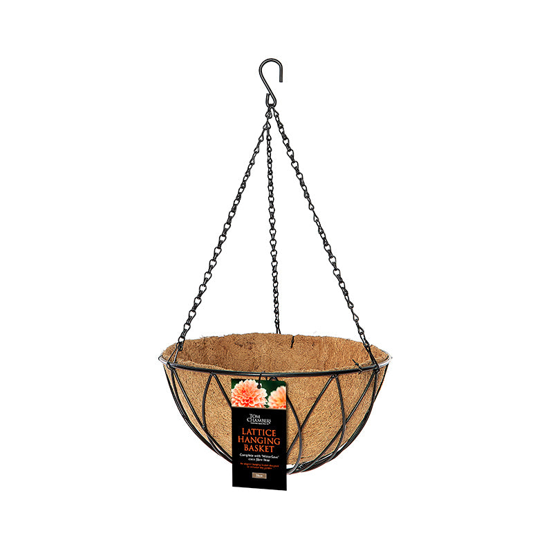 Tom Chambers Lattice Hanging Basket with Liner image 0