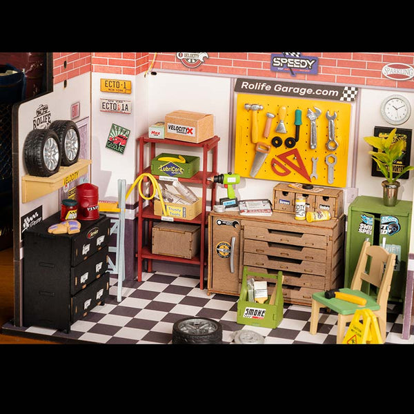 Robotime Garage Workshop DIY Miniature House image 2