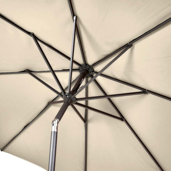 Orchard Life Bramley 6 Seat Outdoor Dining Set in Oatmeal Weave with Parasol image 7
