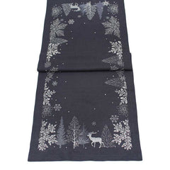 Peggy Wilkins Neve Table Runner - Pewter image 0