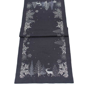 Peggy Wilkins Neve Table Runner - Pewter image 0