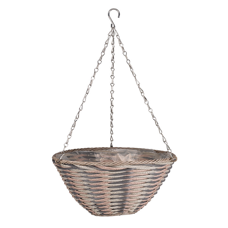 Smart Garden Oceana Faux Rattan Hanging Basket (35cm) image 0