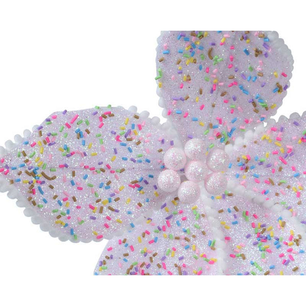 Everlands Pastel Sprinkles Poinsettia Clip (Assorted Designs) image 2
