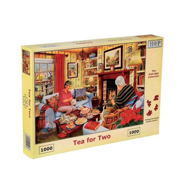 House Of Puzzles Tea For Two 1000 Piece Jigsaw Puzzle image 1
