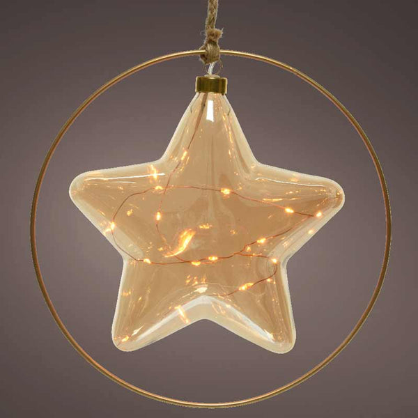 Lumineo Micro LED Hanging Star with Hoop image 2