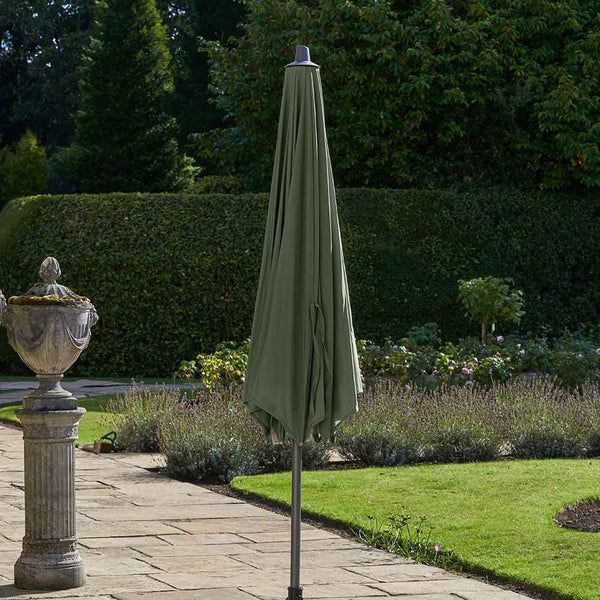 Platinum Riva 3m Round Crank & Tilt Parasol – Olive image 3