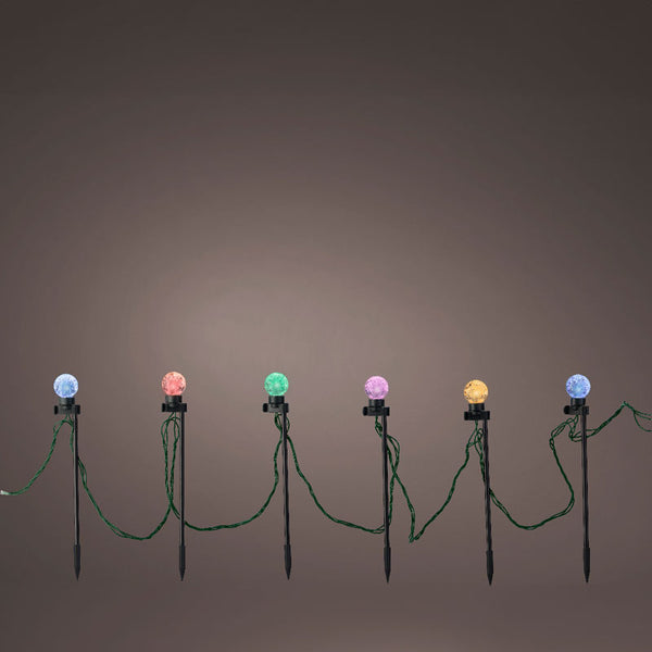 Lumineo LED Colour Switch Party Lights with Stakes - Multi / Warm White image 1