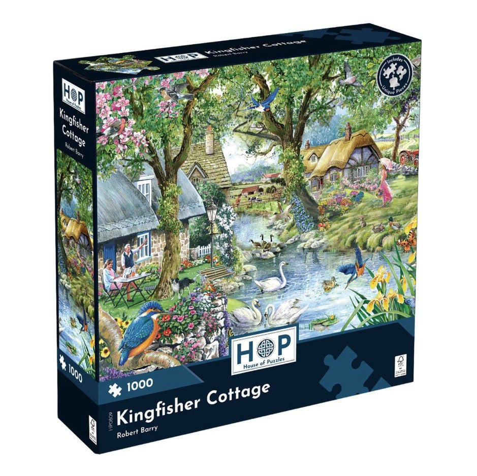House of Puzzles Kingfisher Cottage 1000 Piece Puzzle image 0