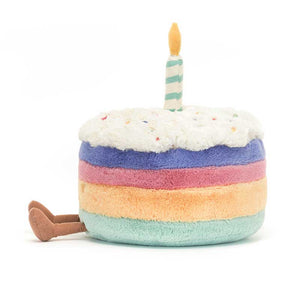 Jellycat Amuseables Rainbow Birthday Cake image 1