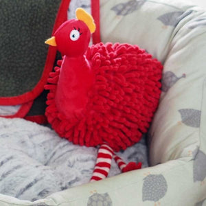Zoon Red Noodly Partridge Dog Toy image 1