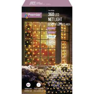 Premier 360 Multi-Action LED Net Lights - Warm White image 1