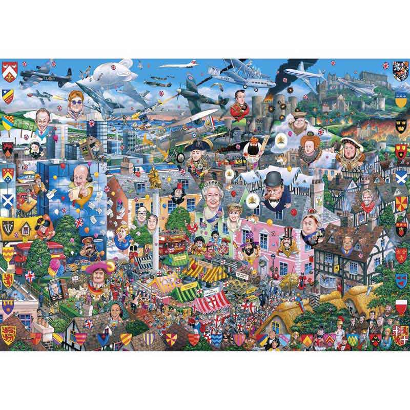 Gibsons I Love Great Britain 1000 Piece Jigsaw Puzzle image 0