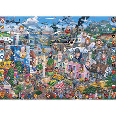Gibsons I Love Great Britain 1000 Piece Jigsaw Puzzle image 0