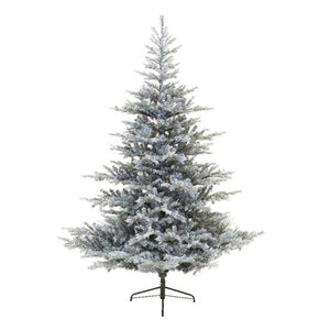 Everlands Grey Frosted Grandis Fir Artificial Christmas Tree - 8ft image 2