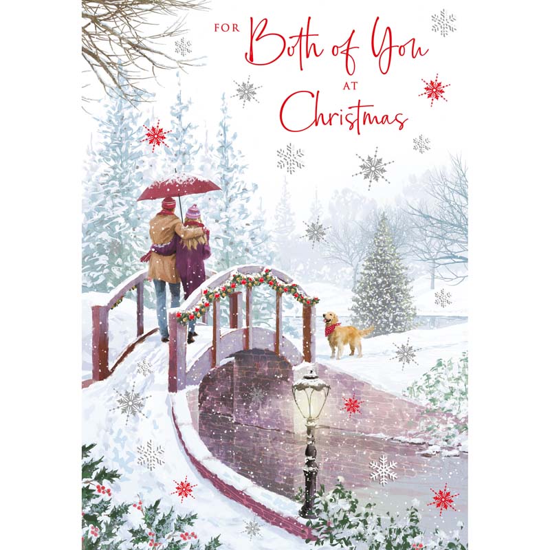 Nigel Quiney Couple with Bridge Christmas Card image 0