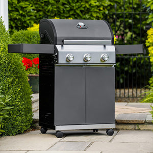 Grillstream Classic 3 Burner Hybrid Barbecue - Matt Grey image 2