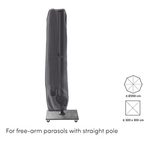 Platinum Aerocover for Free Arm Side Post Parasol - 250 x 55 / 60cm image 4