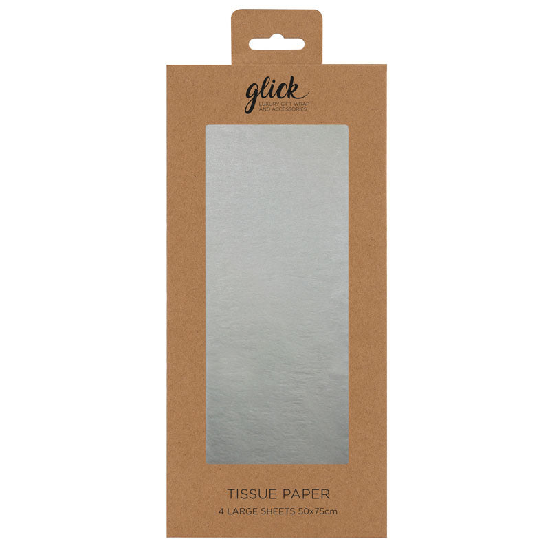 Glick Silver Tissue Paper (Pack of 4) image 0