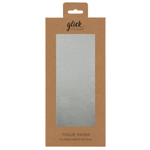 Glick Silver Tissue Paper (Pack of 4) image 0