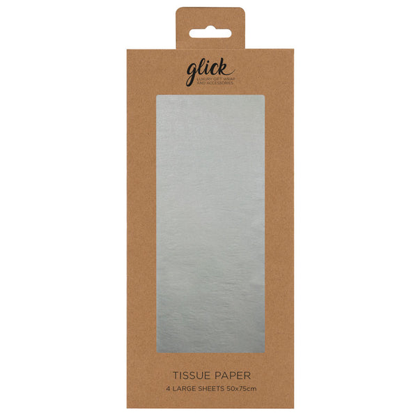 Glick Silver Tissue Paper (Pack of 4) image 0