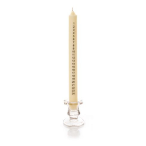 Premier Ivory Advent Candle with Glass Holder (25cm) image 0