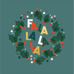 Woodmansterne Fa La La La La Christmas Card image 0