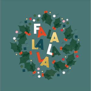Woodmansterne Fa La La La La Christmas Card image 0