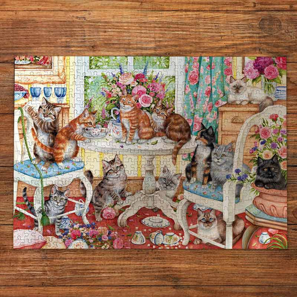 Gibsons 'Tails From The Tea Party' 500 Piece Puzzle image 1
