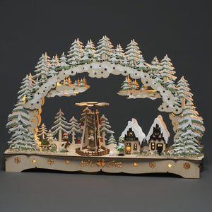 Konstsmide LED Wooden Silhouette with Spinning Figures image 2