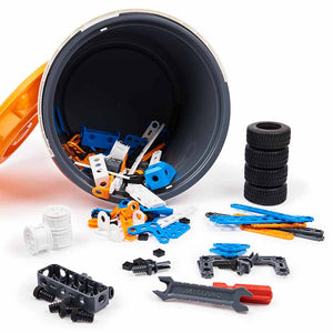 Meccano Junior, 150-Piece Bucket STEAM Model Building Kit for Open-Ended Play, Ages 5+ image 5