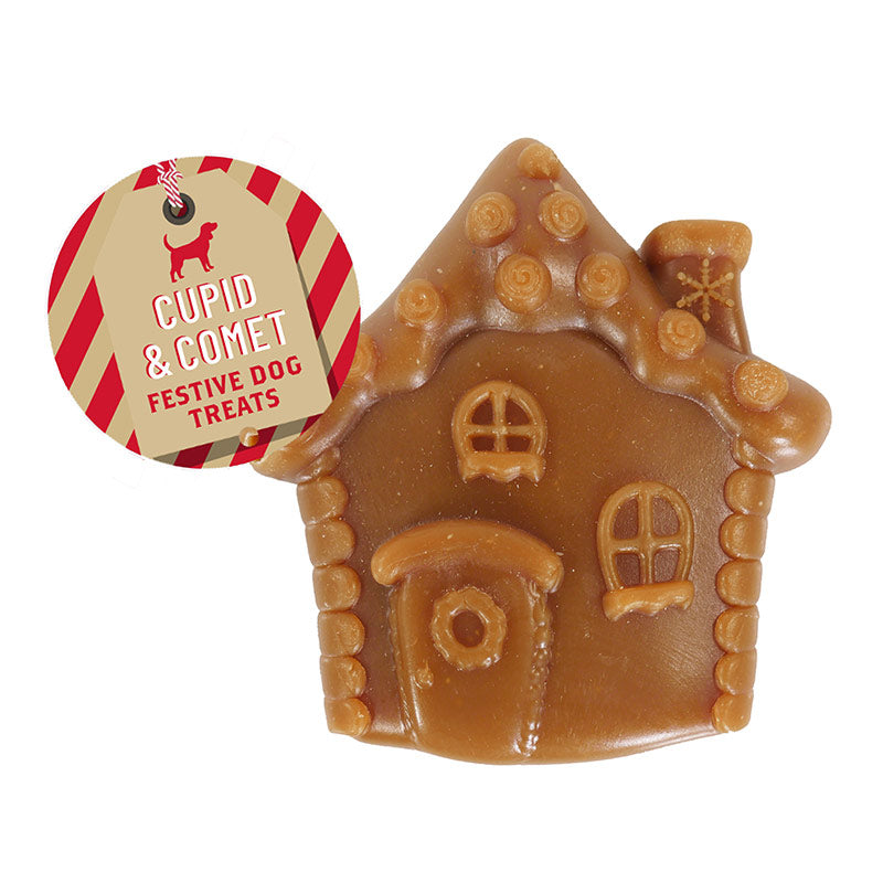 Cupid & Comet Gingerbread House Meaty Treat image 0
