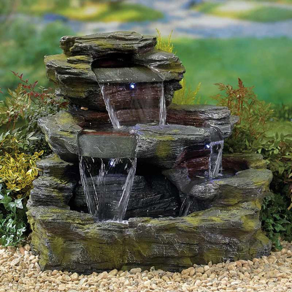 Easy Fountain Garda Falls Water Feature with LED Lights image 0