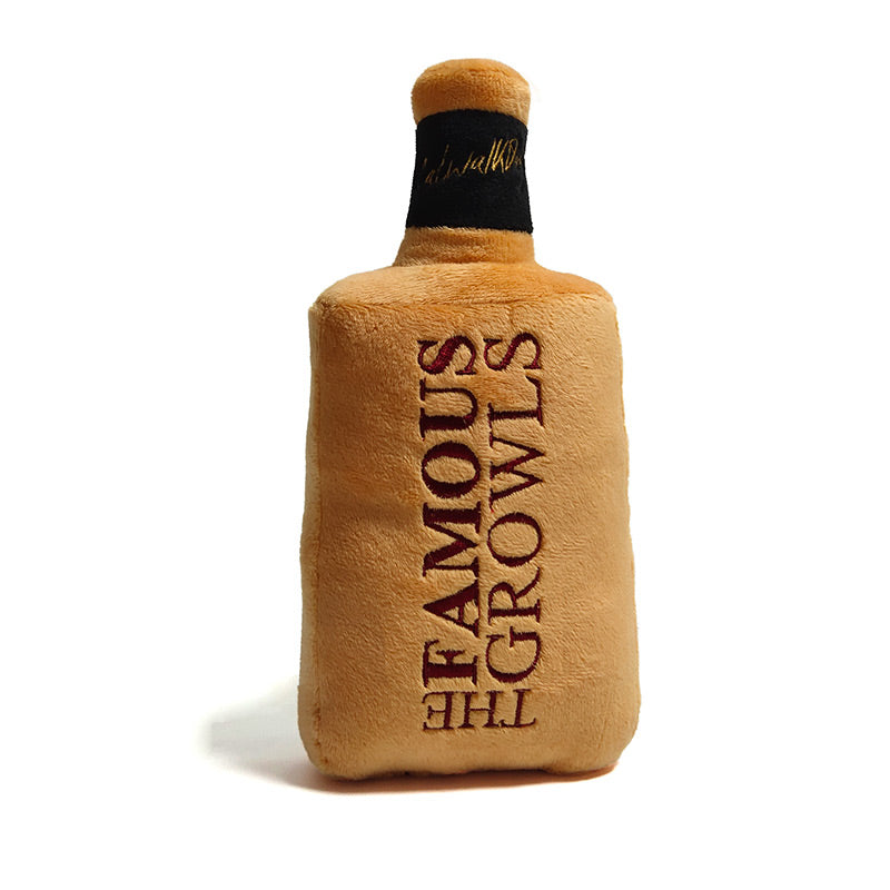 CatwalkDog Famous Growls Whisky Bottle Plush Dog Toy image 0
