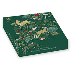 National Trust Luxury Foiled Christmas Cards - Festive Deer (Pack of 8) image 0