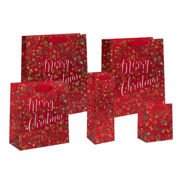 Glick Merry Christmas Foliage Gift Bag image 0