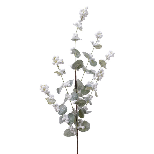 Everlands Wool White Foam Berry Spray (75cm) image 0