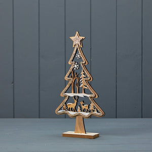 Satchville Wooden Glittery Tree image 1