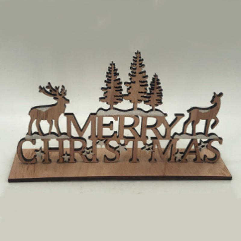 Satchville Wooden Merry Christmas Decoration image 0