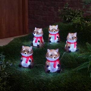 Three Kings InLit Ice Foxes (Set of 5) image 2