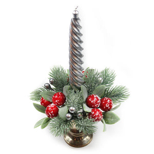 Peggy Wilkins Snowy Berries Candle Ring - 1" Candle Ring image